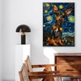 thumbnail image 5 of Hudo Starry Night Manchester Terrier Canvas Print - Van Gogh Inspired Dog Poster Wall Art Decor, 5 of 5