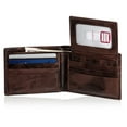 thumbnail image 3 of Suvelle Men's Slim Leather Bifold Wallet, Removable Flip up ID Window Wallets, W031, 3 of 7