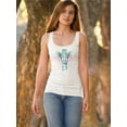 thumbnail image 2 of Giraffe With Glasses Racerback Tank Women -Image by Shutterstock, Female Large, 2 of 4
