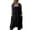 Black, variant on Fiykzur Cotton Linen Apron for women Cross Back Apron Pinafore Dress for Baking Cooking Gardening Work