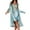 Mint Green, variant on Women's Lace Trimmed Nightgown Set - Adjustable Tie-Waist Robe & Sleep Dress, Lightweight Two-Piece Loungewear for All Seasons,Black L