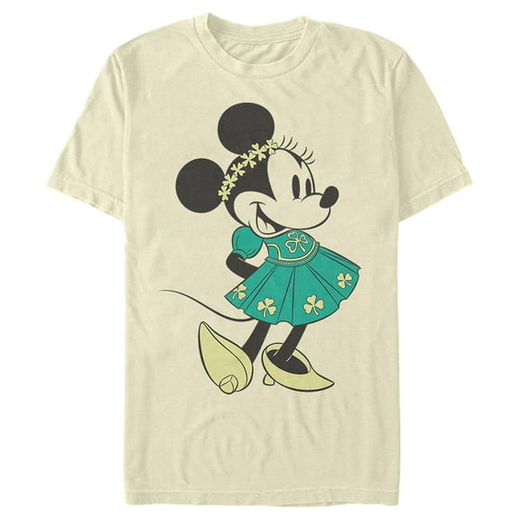 Men's Mickey & Friends Flower Girl Minnie Graphic Tee Beige X Large