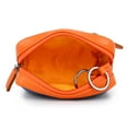 thumbnail image 5 of Oslo - 100% Genuine Leather | Key-Pouch | Travel Pouch | Blue & Orange - By Tortoise, 5 of 8
