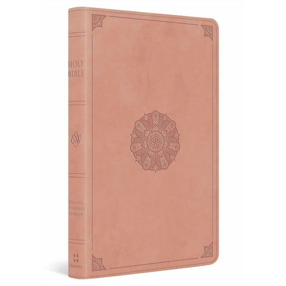 ESV Thinline Bible, Red Letter (Trutone, Blush Rose, Emblem Design), (Hardcover)