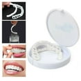 thumbnail image 3 of Snap On False Teeth Upper + Lower Dental Veneers Dentures Tooth Cover Set A, 3 of 4