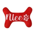 thumbnail image 2 of ​Squeaky Santa Dog Toy - 9" Chew Resistant Christmas Pet Toy with Festive Design, Red Velvet (Durable)​​ Red, 2 of 6