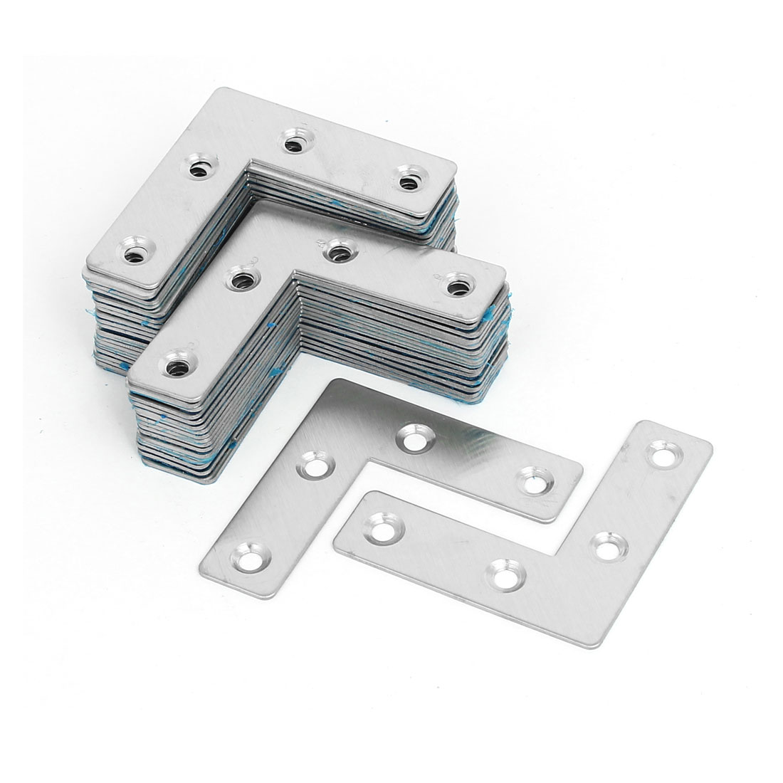 Uxcell 50mmx50mmx1mm L Shaped Flat Repair Plates Corner Joint Fastener