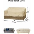 thumbnail image 4 of Funda para muebles de jardín Funda protectora para Banco. Funda impermeable para banco de jardín de tela Oxford. Cubierta de banco al aire libre Anti UV y protección contra el viento Co, 4 of 5