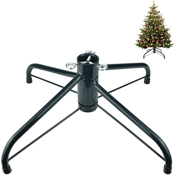 Christmas Tree Stand,Universal Folding Xmas Tree Base, Replacement Metal Tree Stand Base for 4-8Ft Christmas Artificial Trees, Fits 0.5-1.57In Tree Pole