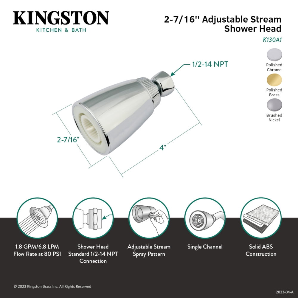 Kingston Brass CC3121 Convert-A-Shower, Polished Chrome