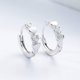 thumbnail image 1 of Pendientes de aro pequeños con circonita cúbica y corazón de doble amor para mujeres, adolescentes y niñas, cartílago, pequeños y lindos aros con circonita cúbica, hipoalergénicos para orejas sensibles ER, 1 of 7