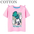 thumbnail image 3 of Nueva camiseta de algodón de moda con animación Goofy, camiseta de verano multicolor informal con estampado de dibujos animados de Disney Mickey para niños, 3 of 5