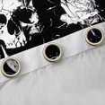 thumbnail image 4 of Homewish Grunge Skull Skeleton Blackout Curtains,Halloween Spider Web Curtains Pack of 2 (42x84 Each),Floral Living Room Curtains, 4 of 6