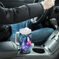 thumbnail image 6 of JSTEL Butterfly Colorful 40 oz Tumbler Stainless Steel Water Bottle Vacuum Insulated Cup with Straw Lid & Handle For Travel Car Cup Holder, 6 of 8