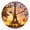 A074, variant on 12 Inch Wall Clock Battery Operated Round Clock for Office, Kitchen, Outdoor, Living Room, Well-Worn Baseball