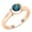 Blue Diamond, variant on Collection Round Black Diamond Solitaire Engagement Ring for Women (0.50 ctw, Color Black, Clarity Opaque) in 18K White Gold, Size 8