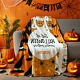 thumbnail image 4 of Manta de Franela de Halloween con Estampado Digital de Calabaza y Fantasma | Ideal para Sofá | para Todas Las Estaciones | Medidas: 150 X 100 Cm | Multicolor | Franela de Alta Calidad | Peso: 370 G |, 4 of 6