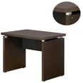thumbnail image 2 of Benjara 39.25" Transitional Wood Desk Return with Wide Top in Espresso Brown, 2 of 5