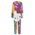 thumbnail image 5 of Hello Kitty Unisex Onesie Pajamas Zipper Jumpsuit Hooded One Piece Sleepwear for Family Mens Womens, 5 of 8