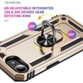 thumbnail image 6 of Phone fashion Compatible with iPhone 16E Case, Military Grade Drop Protection Cover 360 Shockproof Heavy Duty Hard Bumper Rugged Mobile Phone Cases with Kickstand Compatible with iPhone 16E 2025 Gold, 6 of 7