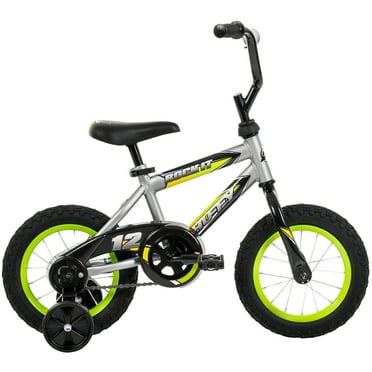 Huffy 12" Rock It Kids' Bike, Fits Riders 3'1" - 3'5", Gray, Child, Boy's