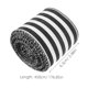 thumbnail image 2 of OULII Polyester Wired Edge Black and White Strip Ribbon for Holiday Wreaths Bows and Flower Crafts, 2 of 6