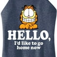 thumbnail image 3 of Garfield - Hello Go Home Now - Juniors High Neck Tank Top, 3 of 5