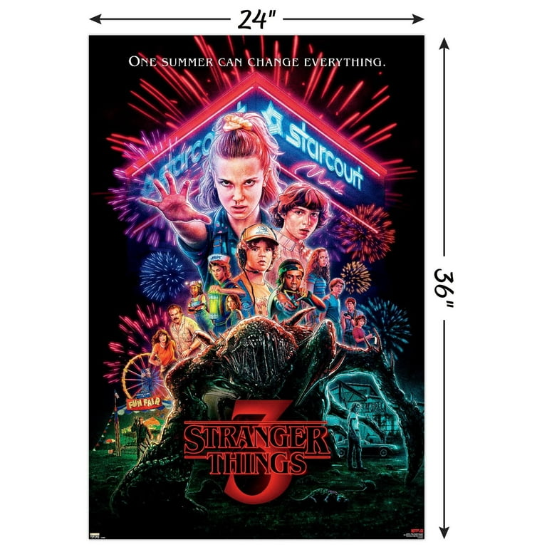 24X36 Netflix Stranger Things: Season 3 - One Sheet Wall Poster
