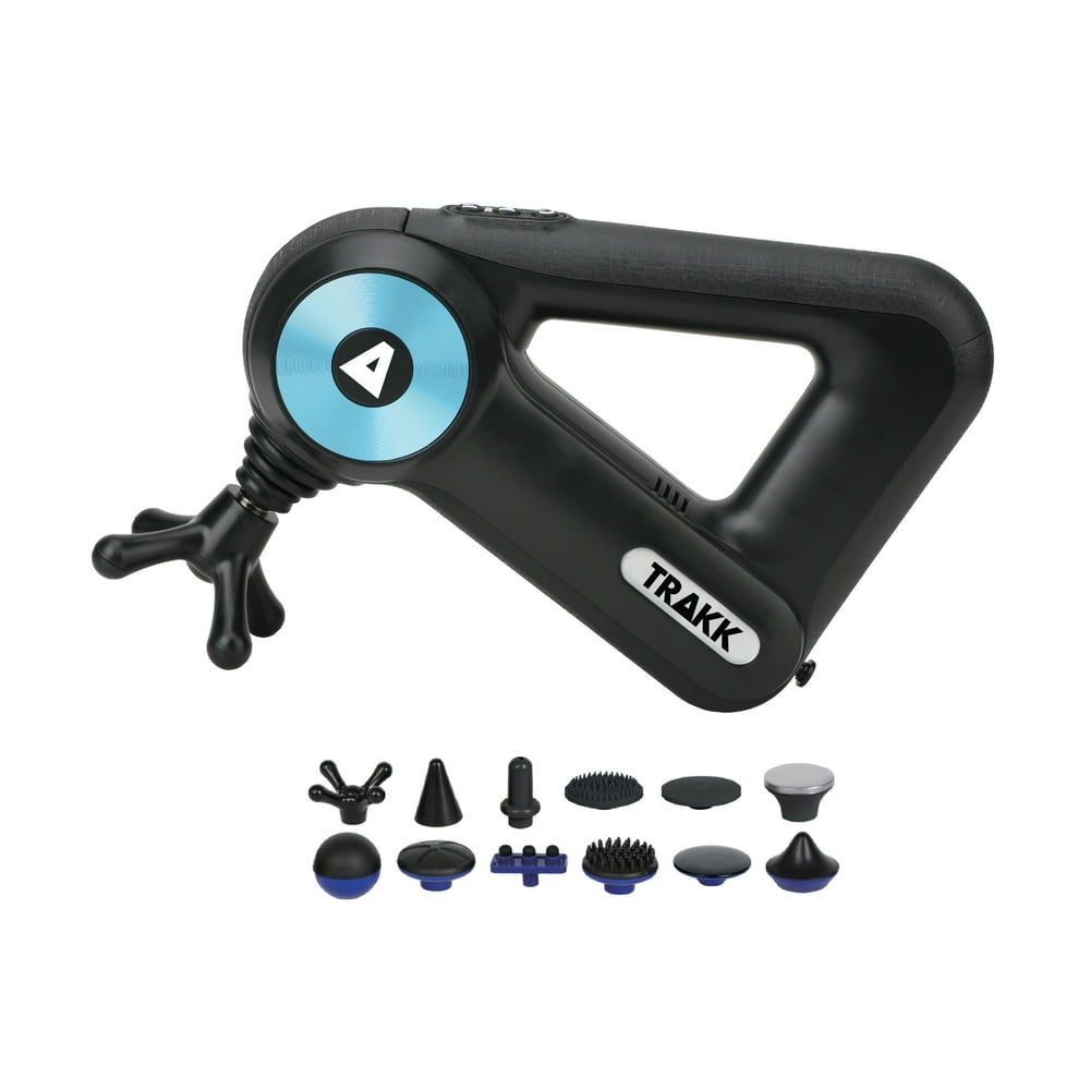 TRAKK Pro Ergonomic Deep Tissue Percussion Massage Gun with 4 Modes and