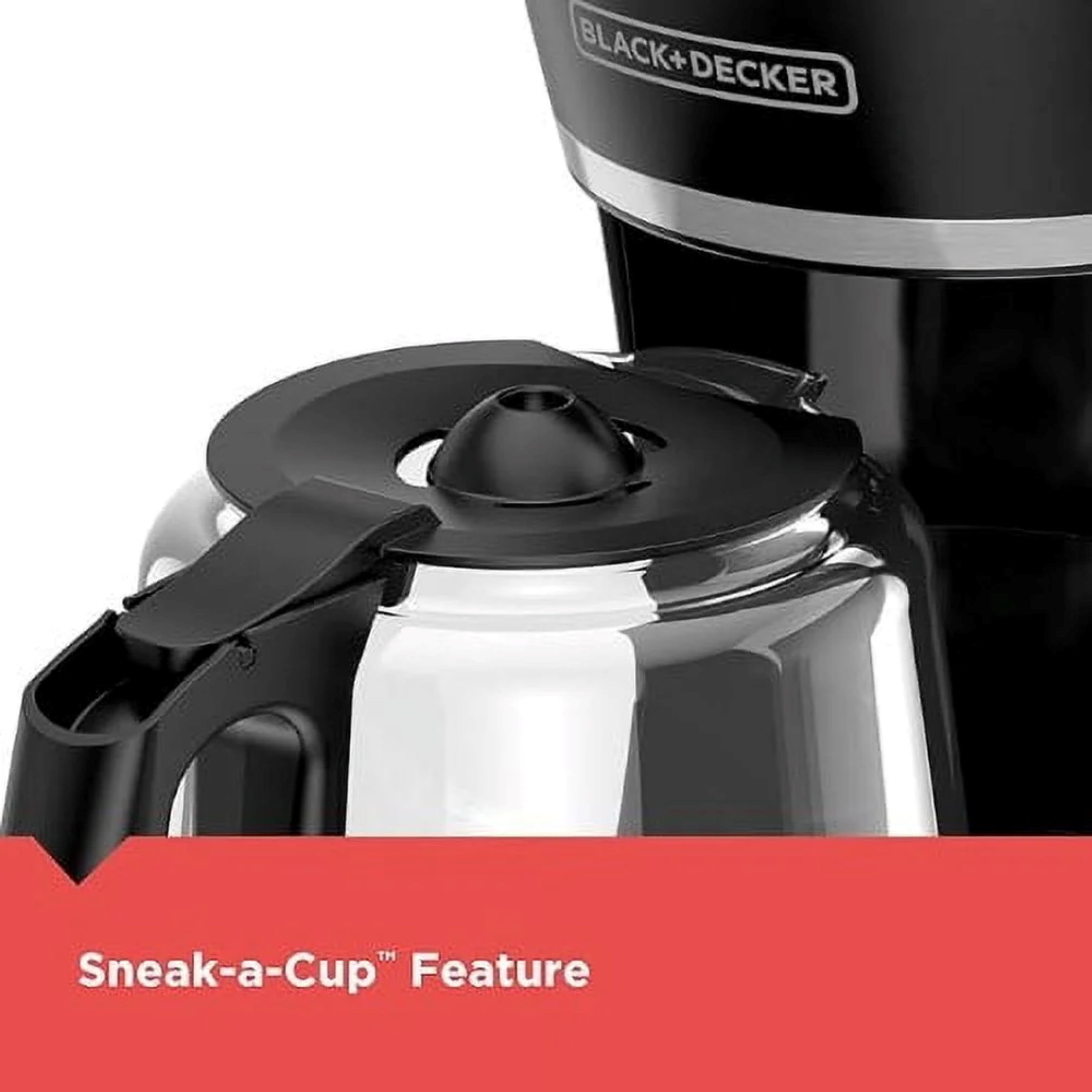 BLACK+DECKER Compact 5-Cup Coffee Maker, Easy Brews, Black, CM0700B -  Walmart.com
