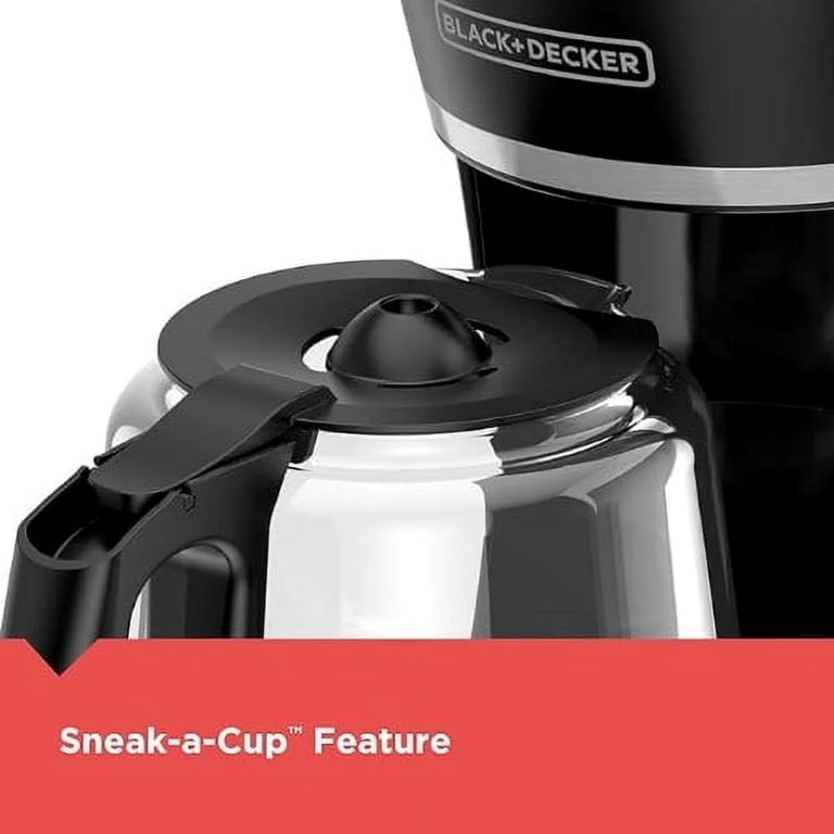 BLACK+DECKER Compact 5-Cup Coffee Maker, Easy Brews, Black, CM0700B -  Walmart.com