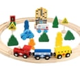 thumbnail image 4 of Remote Electric Small Locomotive Wooden Railway Train Educational Rail Train, 4 of 5