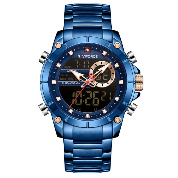 De pulsera Reloj para hombre Movimiento de cuarzo Cronómetro digital Analógico Negocios Deportes Reloj de pulsera informal 1 1