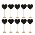 thumbnail image 1 of MasteelfCA 10pcs Mini Heart Shaped Wooden Message Blackboards with Base for Parties/Receptions, 1 of 8
