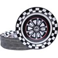 thumbnail image 1 of NUMONE 50 Pcs 7 inch Paper Dessert Plates (Race), 1 of 7
