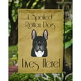 thumbnail image 3 of Caroline's Treasures BB1475GF French Bulldog Spoiled Dog Lives Here Flag Garden Size , Small, multicolor, 3 of 3