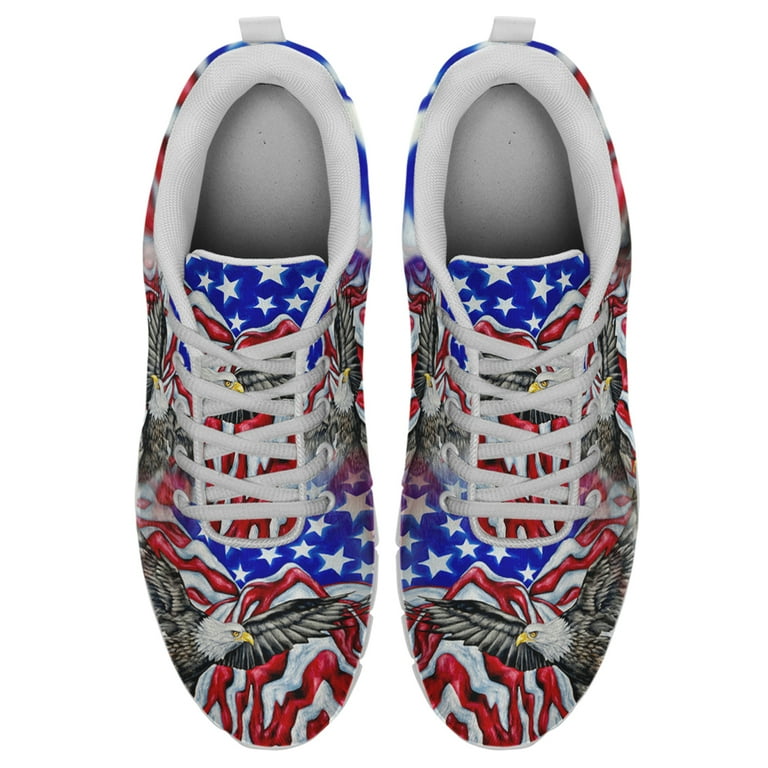 Patriotic American Eagle Shoes for Men Women Running Sneakers