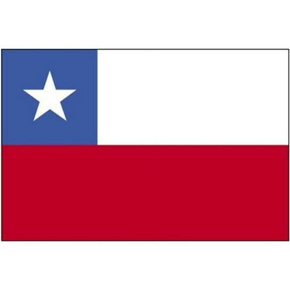Annin Flagmakers 191622 3 ft. x 5 ft. Nyl-Glo Chile Flag