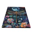 thumbnail image 2 of 12x16 inch Picture Canvas Wall Art Fantasy Dragonflies & Flowers,Home Decor Bedroom Accessory,Modern Style Dragonflies & Flowers Decorative Painting,Gifts For Dragonflies Lovers,Garden Yard, 2 of 6