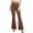 Coffee, variant on Women's Soft Stretchy Viscose Blend Slim Bootcut Girlfriend Full Pants with Zipper Mid Waist Exterior Pocket Relaxed Fit Suit Trousers for Everyday Daily Shopping Work