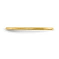 thumbnail image 4 of Auriga Fine Jewelry 10K Yellow Gold 1.2mm Half Round Satin Stackable Band for Women Size 9.5, 4 of 6