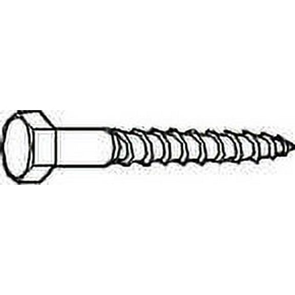HEX HEAD LAG SCREWS 1/4" X 4", 100 PER PACK per 2 Pack