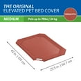 thumbnail image 3 of Coolaroo Replacement Cover, The Original Elevated Pet Bed by Coolaroo, Medium, Terracotta, 3 of 5