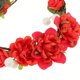 thumbnail image 4 of Ajustable Mujer Boho Diadema De Flores Boda Nupcial Floral Del cabellero Headwear rojo BLESIY Venda de la flor de Rose de la espuma, 4 of 8