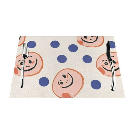 

autiful hand-drawn art drawings Table mat can be wiped dinner mat set felt can be wiped heat-resistant waterproof and non slip dinner mat rectangular thick mat