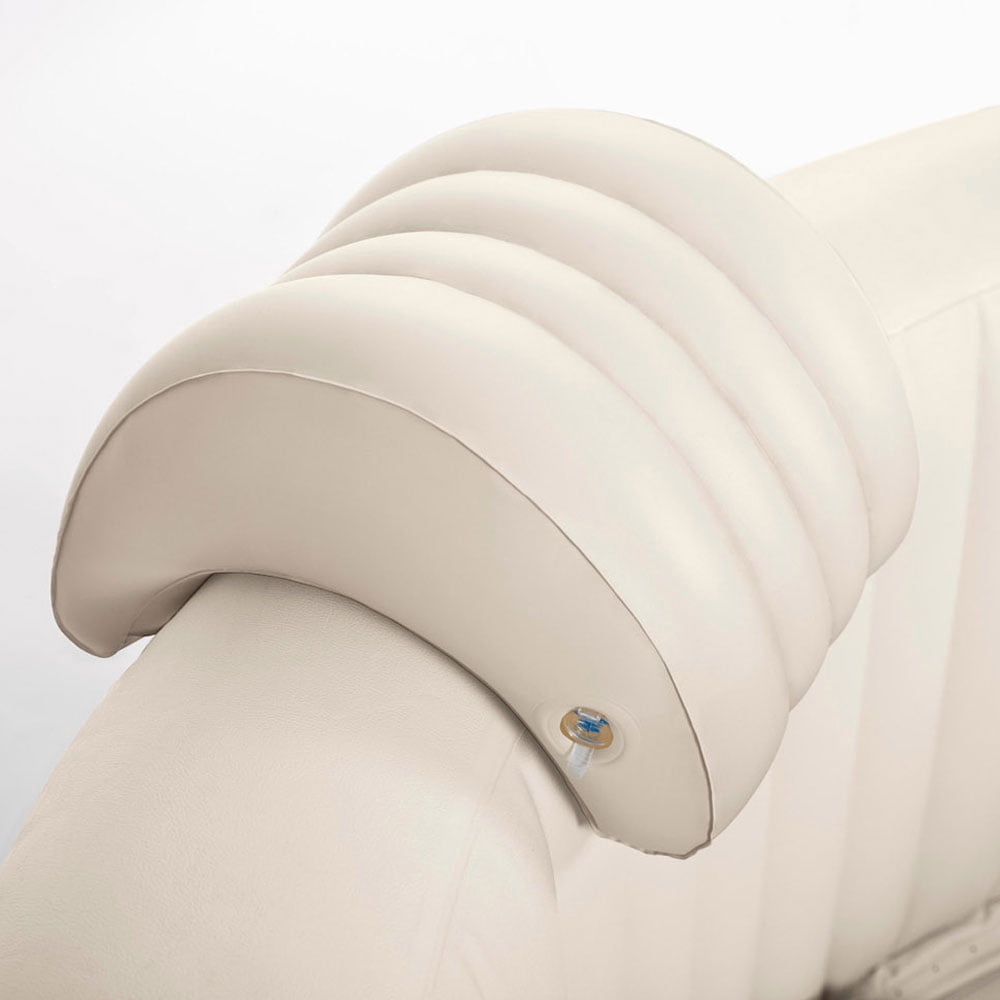 Intex Slip Resistant Hot Tub Seat (2 Pack) and Inflatable Spa Headrest (2 Pack)