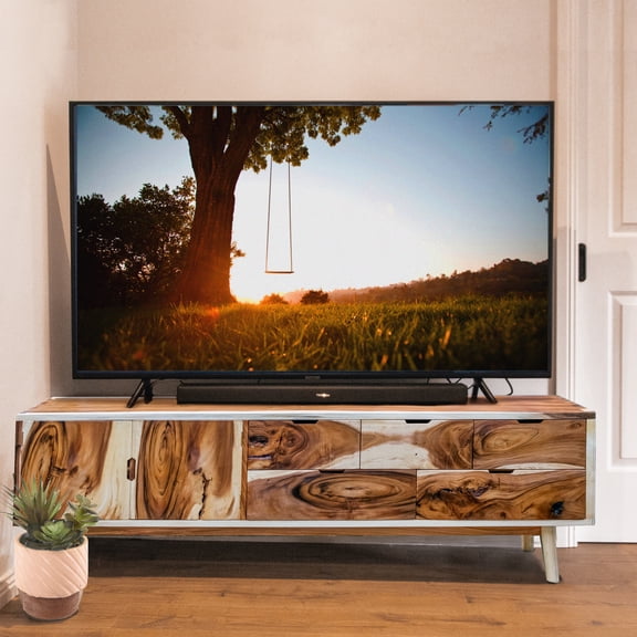 Tarraco Live Edge Suar Wood Buffet with 2 doors/5 drawers