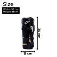 thumbnail image 5 of Black Ceramic Vase, Fresh Flower Vase, Golden Highlights, Abstract Design, 5 of 6