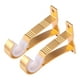 thumbnail image 1 of GOOHOCHY 2 soportes de varilla de montaje en techo de aleación de aluminio grueso para cortinas de aluminio con tornillos (dorado), 1 of 8
