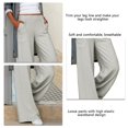 thumbnail image 3 of Pantalones holgados, pantalones de cintura elástica y pierna ancha para mujer Pantalones de pierna ancha para mujer diseñados para precisión, 3 of 4